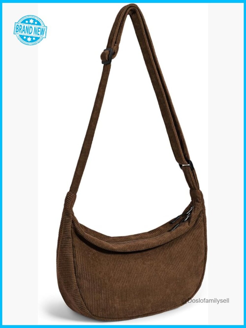 Crescent Crossbody Bag Lightweight Adjustable Strap Casual Unisex Hobo Style